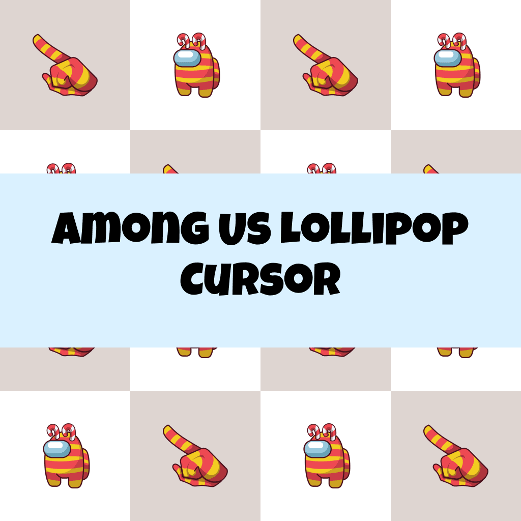 Preview Among Us Lollipop cursor custom cursor pack